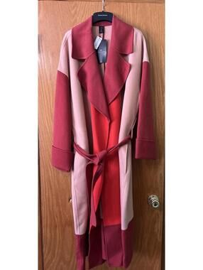 BR X HARBISON | ITALIAN WOOL & CASHMERE COLOR-BLOCK ROBE